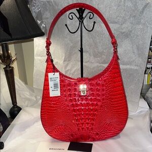 Brahmin Fallon Croc emb shoulder bag Siracha Melbourne